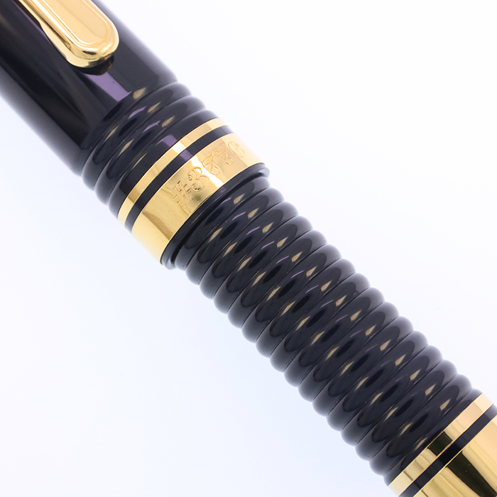 中古)PLATINUM プラチナ 万年筆 #3776 ギャザード ブラック 細字（商品