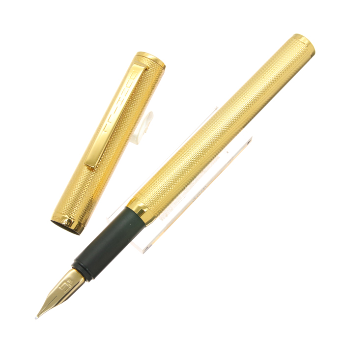 ダンヒル 18K 750 シルバー万年筆、インクコンバーター箱付き