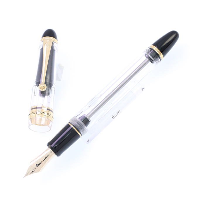 新品)PILOT パイロット 万年筆 カスタム823 透明軸（商品ID