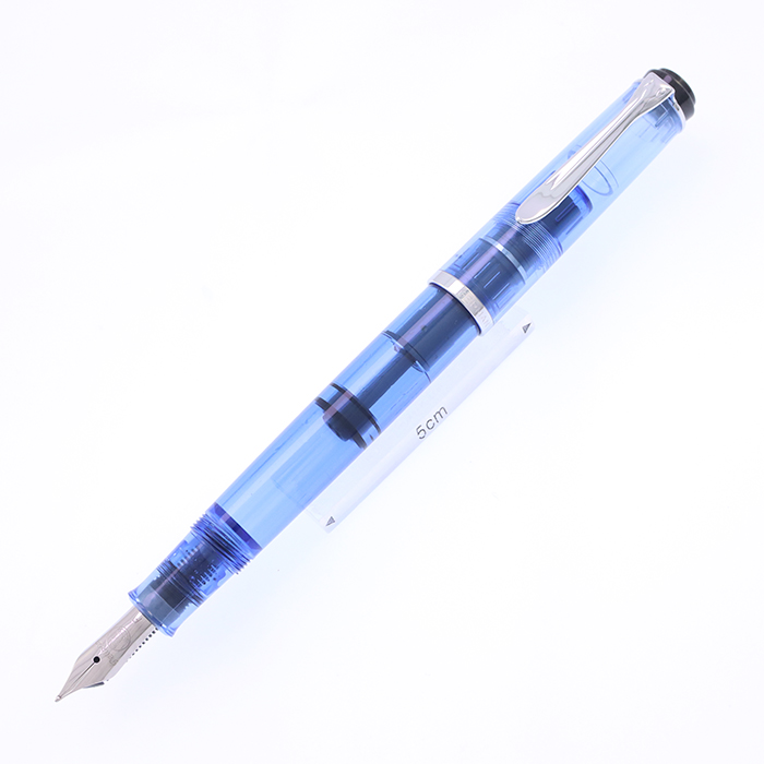 中古)Pelikan ペリカン 万年筆 M205 デモンストレーター ブルー F