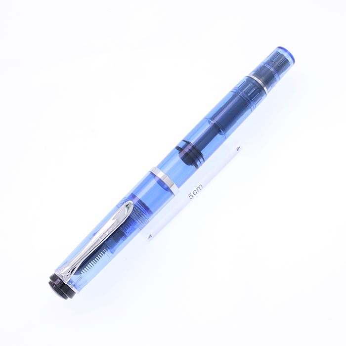 中古)Pelikan ペリカン 万年筆 M205 デモンストレーター ブルー F