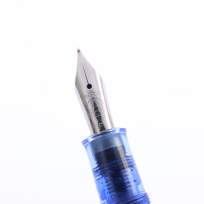 中古)Pelikan ペリカン 万年筆 M205 デモンストレーター ブルー F