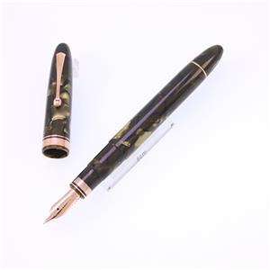 万年筆 オジバ ヴィンテージ セルロイド サフトグリーン M