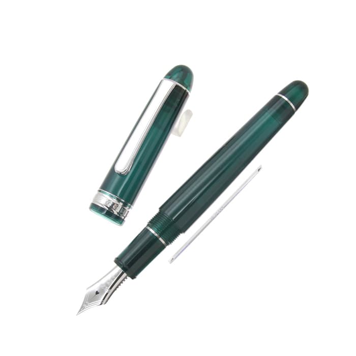 新品)PLATINUM プラチナ 万年筆 #3776 センチュリー ロジウム ローレル