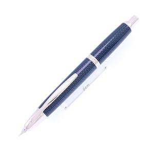 万年筆 キャップレス 絣 紺 中字