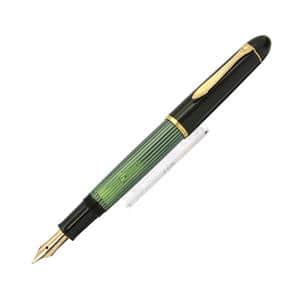 Pelikan ペリカン 万年筆 #140 緑縞 F メイン