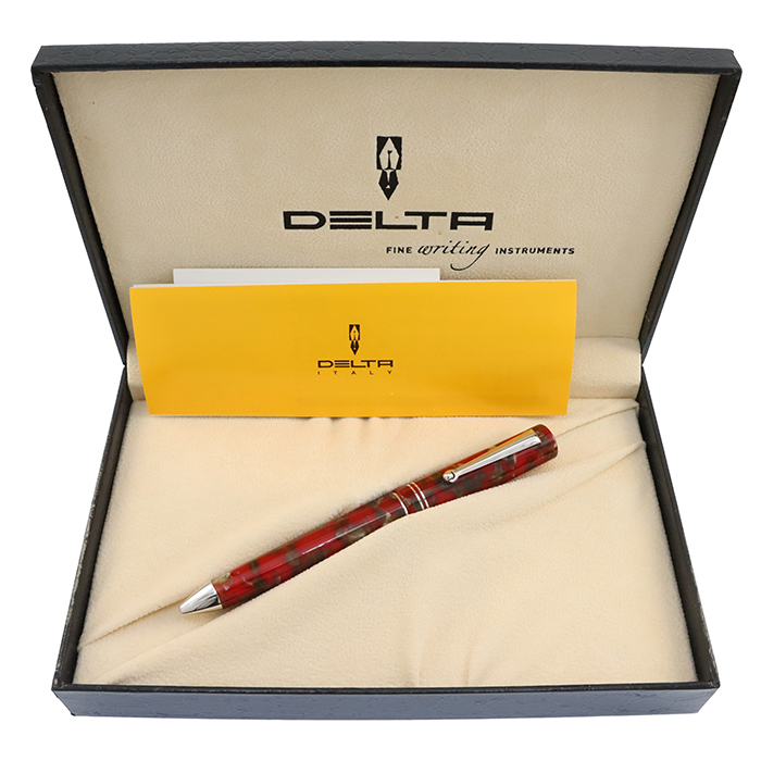 デルタ DELTA 万年筆 ジャーナルコレクション M字 マーブルレッド軸 デルタ DELTA 万年筆 ジャーナルコレクション M字 マーブルレッド軸