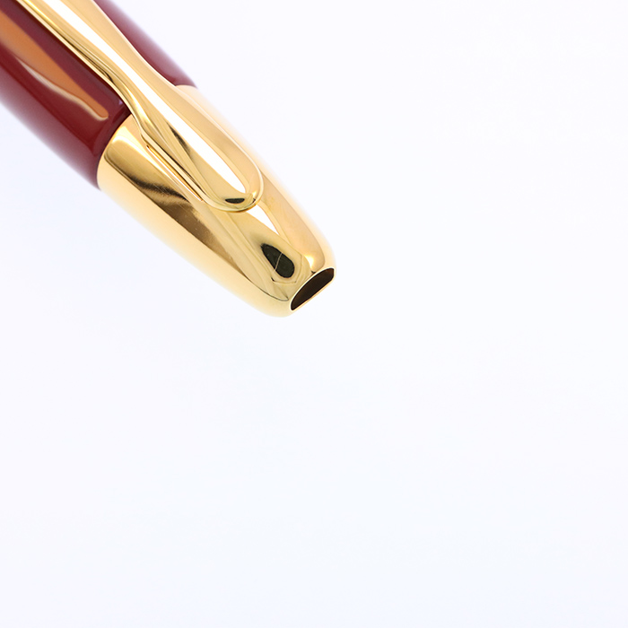 中古)PILOT パイロット 万年筆 キャップレス ディープレッド 細字
