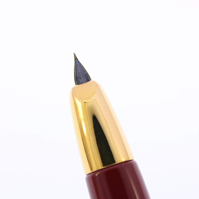 中古)PILOT パイロット 万年筆 キャップレス ディープレッド 細字