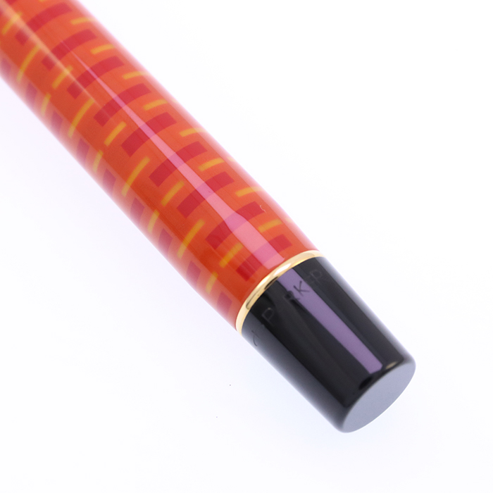 中古)PARKER パーカー 万年筆 デュオフォールド100 ビッグレッドGT