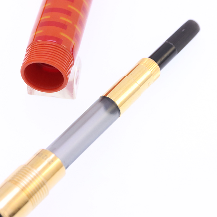 中古)PARKER パーカー 万年筆 デュオフォールド100 ビッグレッドGT