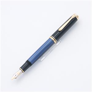 中古)Pelikan ペリカン 万年筆 スーベレーン M800 ブルーストライプ 