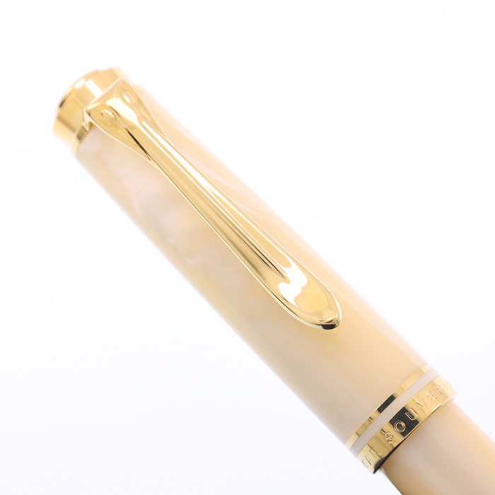 中古)Pelikan ペリカン 万年筆 スーベレーン M320 パールホワイト F