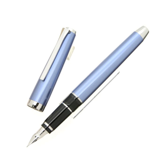 新品)PILOT パイロット 万年筆 エラボー ライトブルー (金属軸)（商品