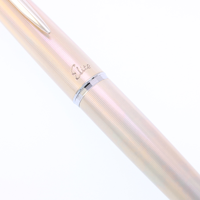 Pilot 万年筆 エリート レディ R.STERLING SILVER 18K 中古)PILOT パイロット 万年筆 エリート レディ ロールドスターリング