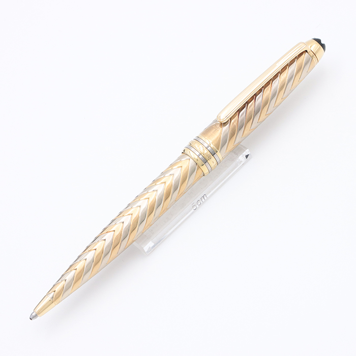 2本　美品 モンブラン ソリテール ゴールドプレート ボールペンとシャーペン 超美品 希少 モンブラン ソリテール ドゥエ ゴールドxブラック