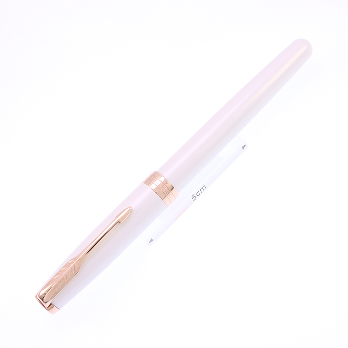 中古)PARKER パーカー 万年筆 ソネット プレミアム パールPGT F（商品
