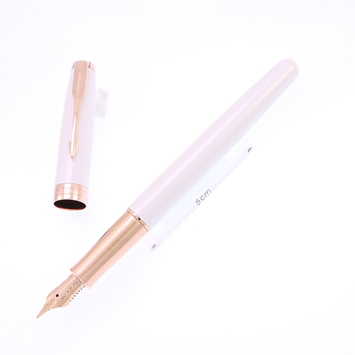 中古)PARKER パーカー 万年筆 ソネット プレミアム パールPGT F（商品