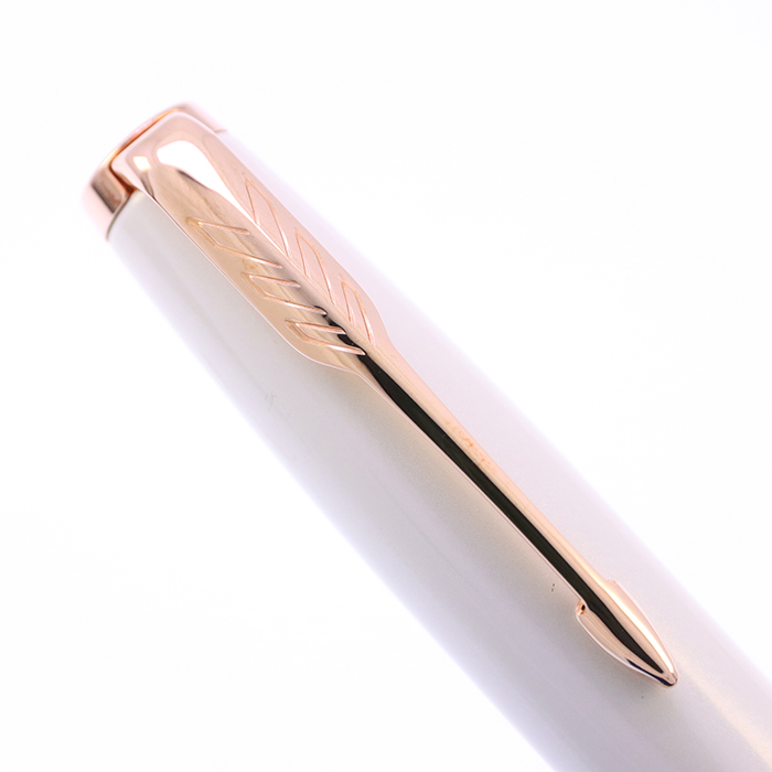 中古)PARKER パーカー 万年筆 ソネット プレミアム パールPGT F（商品