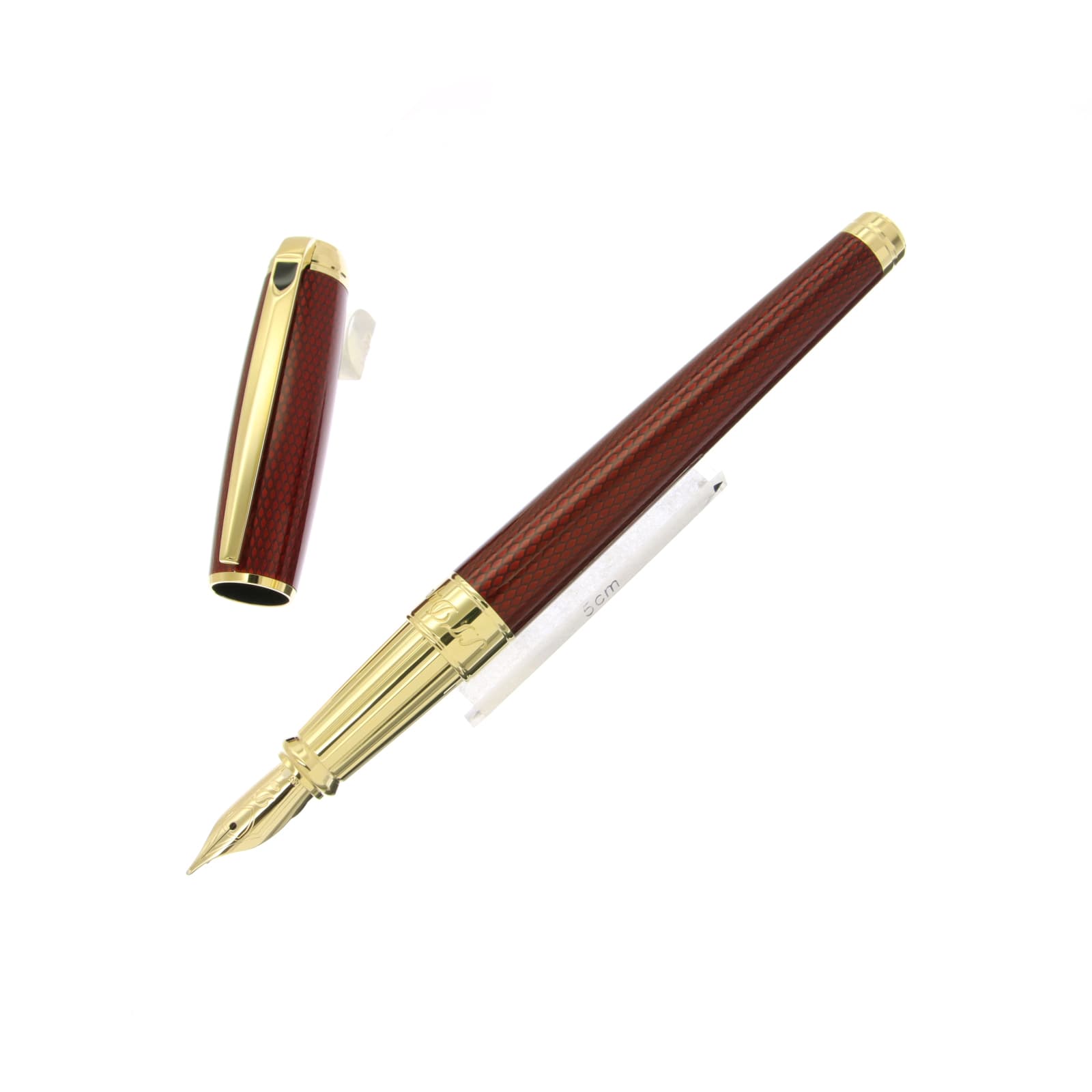 新品)S.T.Dupont エス・テー・デュポン 万年筆 ラインD L ギヨシェ