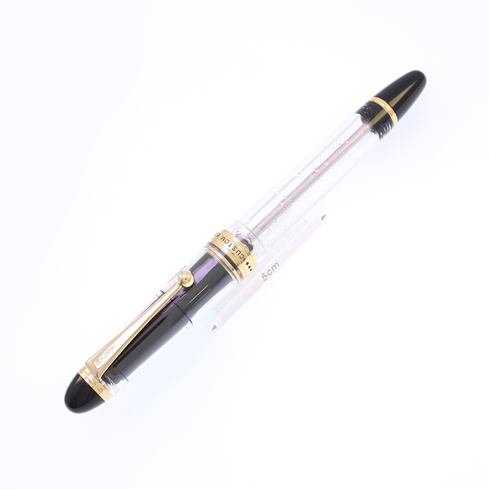 中古)PILOT パイロット 万年筆 カスタム823 透明軸 シグネチャー（商品