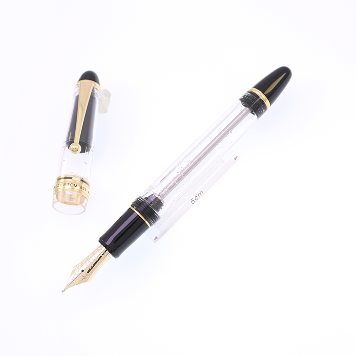 中古)PILOT パイロット 万年筆 カスタム823 透明軸 シグネチャー（商品