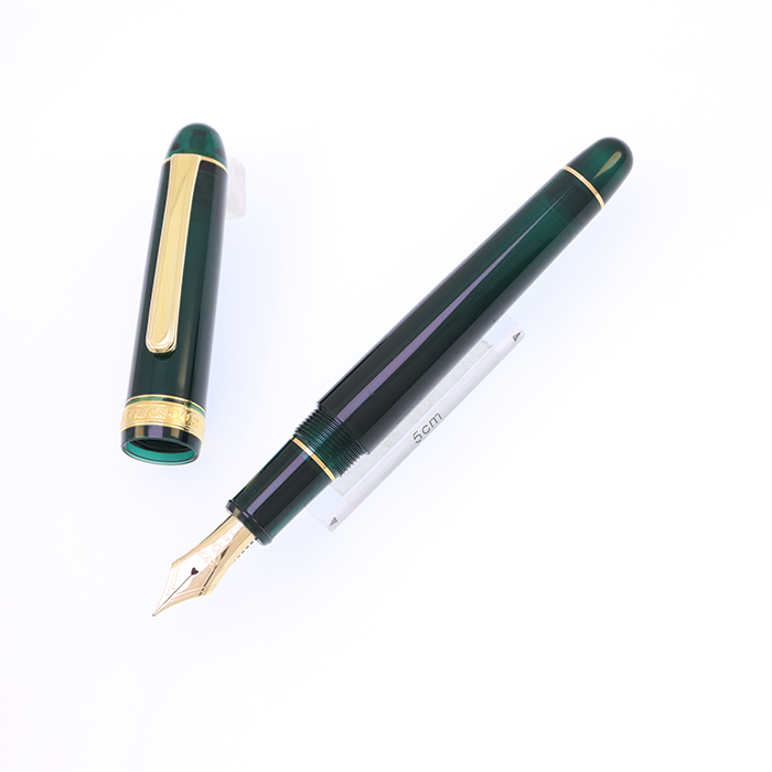 中古)PLATINUM プラチナ 万年筆 #3776 センチュリー ローレルグリーン
