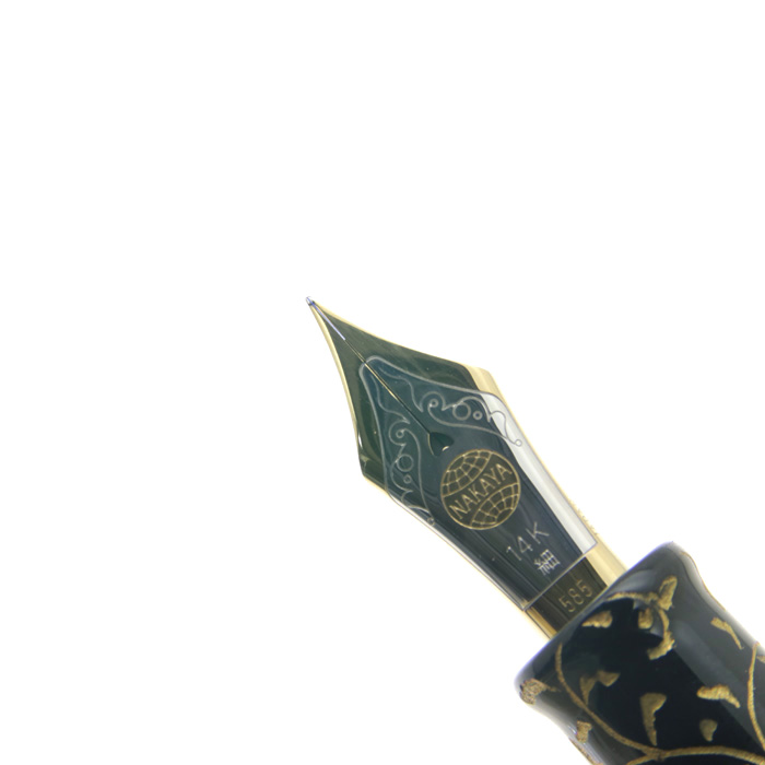 特製万年筆 ピッコロ ライター 新品)NAKAYA 中屋万年筆 万年筆 ライター ピッコロ 碧溜 中字