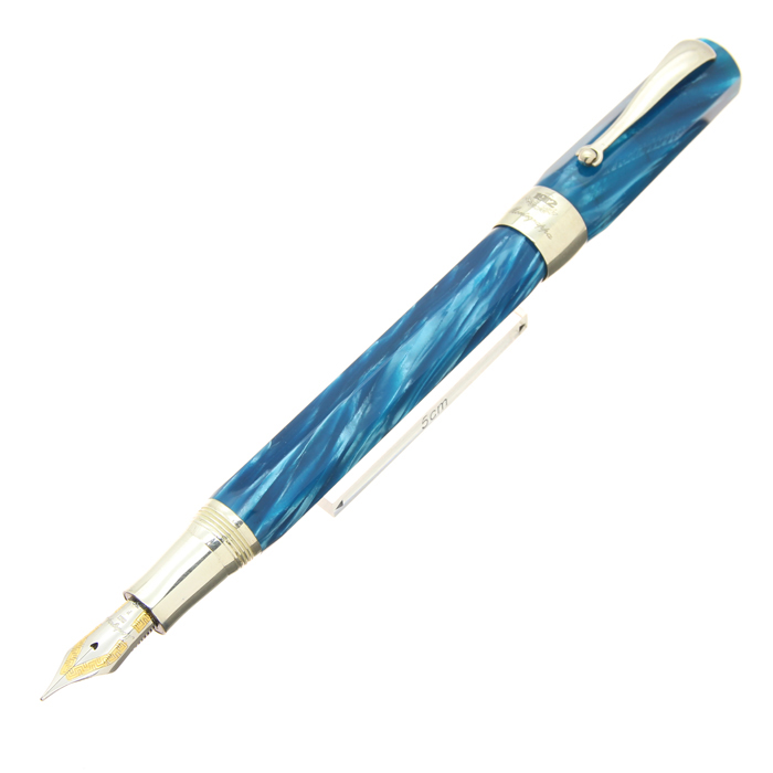 希少モンテグラッパ ミクラ 万年筆 ペン先 750 925 クリアブルー