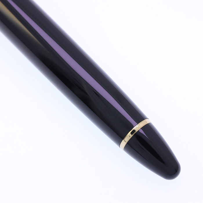 セーラー 万年筆 長刀研ぎシリーズ クロスミュージック ゴールドトリム 中古)SAILOR セーラー 万年筆 長刀研ぎ シルバートリム 中字