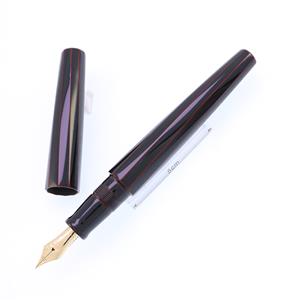 NAKAYA 中屋万年筆 万年筆 シガー 十角TW ポータブル 黒溜 中字 メイン