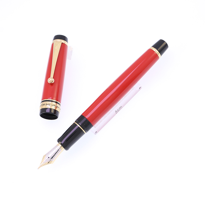 中古)PILOT パイロット 万年筆 カスタム845 漆 朱 中字（商品ID