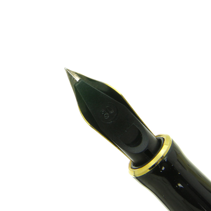 PARKER黒万年筆 金メッキペン先 金ペンにも匹敵するパーカー75「オクタニウムニブ」の書き味【PARKER75