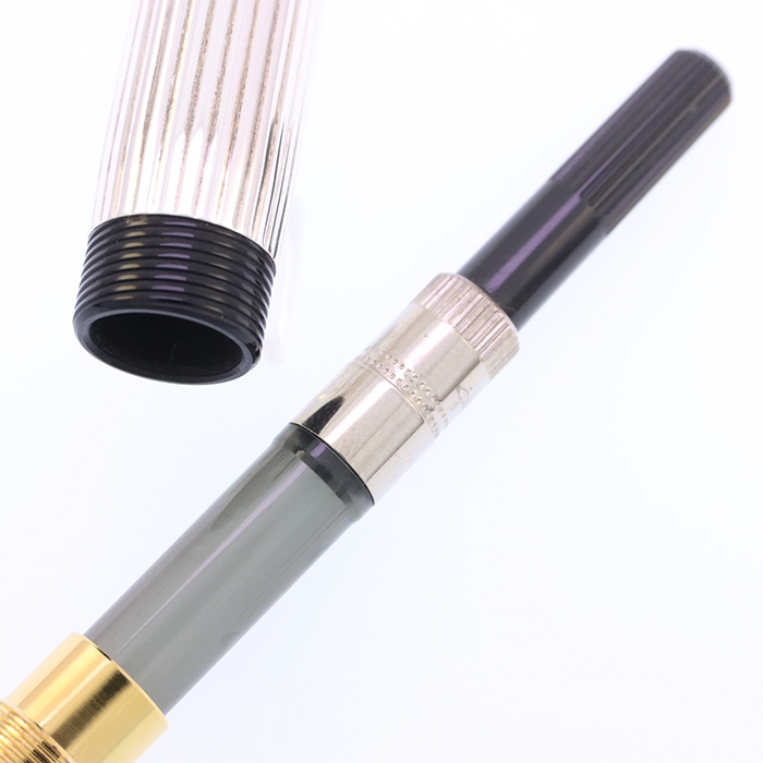 中古)PARKER パーカー 万年筆 デュオフォールド スターリングシルバー
