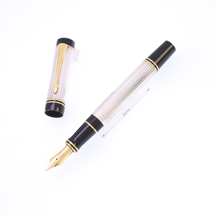 中古)PARKER パーカー 万年筆 デュオフォールド スターリングシルバー