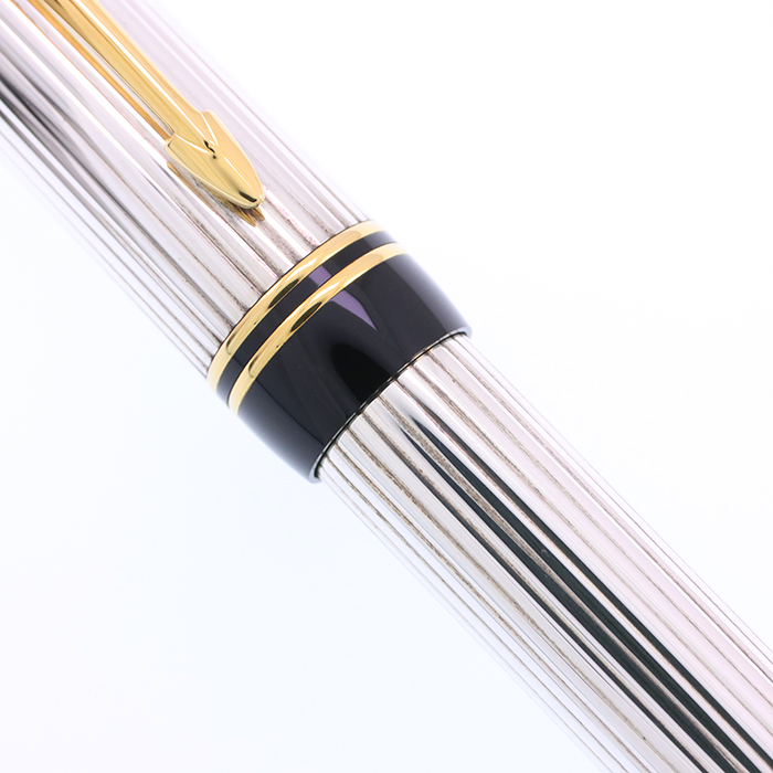 中古)PARKER パーカー 万年筆 デュオフォールド スターリングシルバー