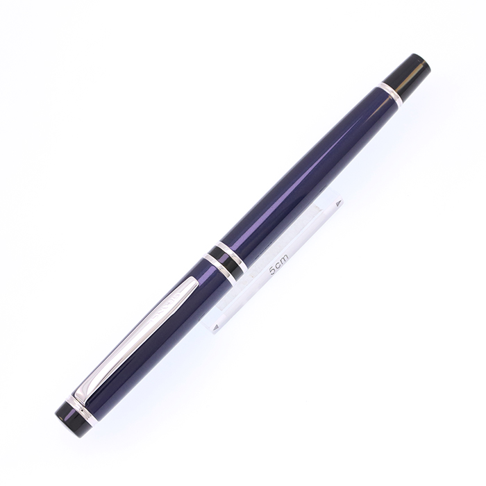 パイロット 万年筆 グランセNC 藤 中字Mニブ 中古)PILOT パイロット 万年筆 グランセNC ダークブルー 細字（商品ID