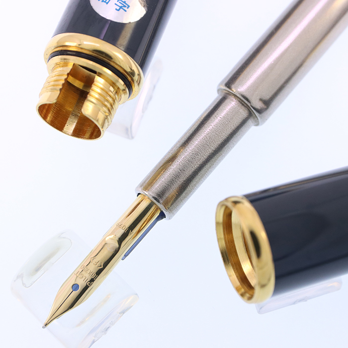 中古)PILOT パイロット 万年筆 キャップレス グレー 細字（商品ID