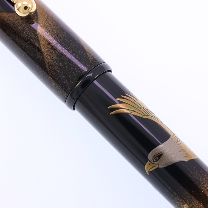 中古)PILOT パイロット 万年筆 ナミキ 2001年限定 蒔絵 白頭鷲 Bald