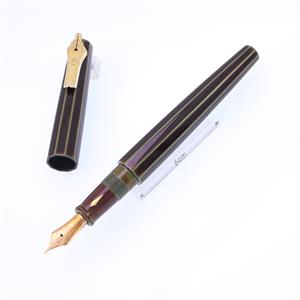 NAKAYA 中屋万年筆 万年筆 趣味の文具箱限定 ライターモデル ポータブル 十角 碧溜 廻り止め ペン先 軟中字 メイン