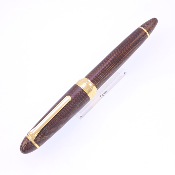 セーラー万年筆 スタンダード 茶色 スケルトン 中字（H-M）美品