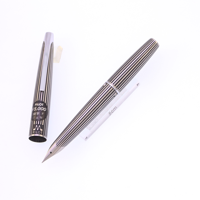 中古)PILOT パイロット 万年筆 ミュー ストライプ 細字（商品ID