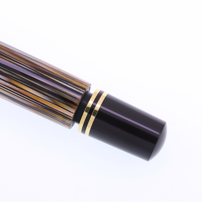 中古)Pelikan ペリカン 万年筆 スーベレーン M800 茶縞 EF（商品ID