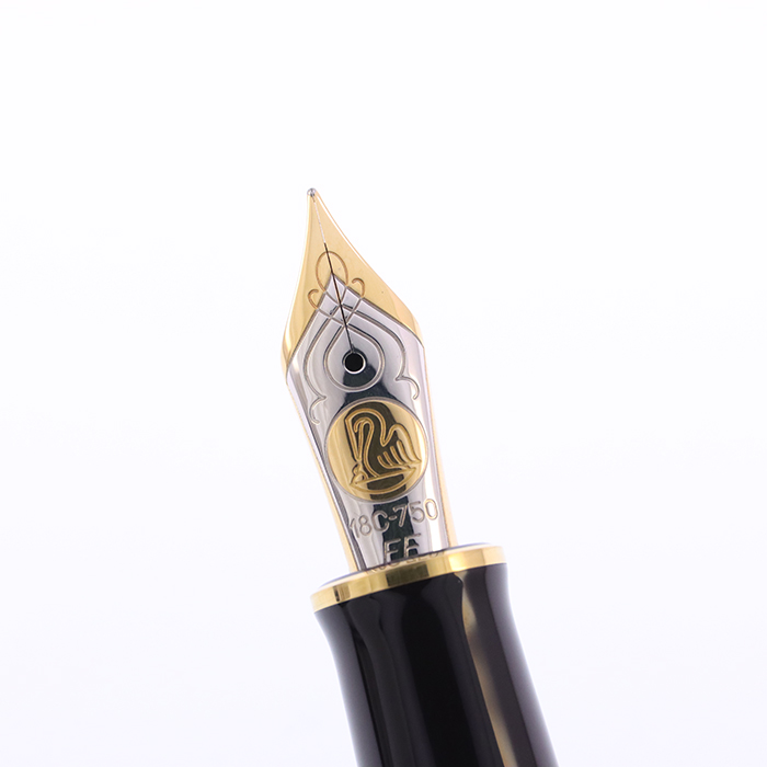 中古)Pelikan ペリカン 万年筆 スーベレーン M800 茶縞 EF（商品ID