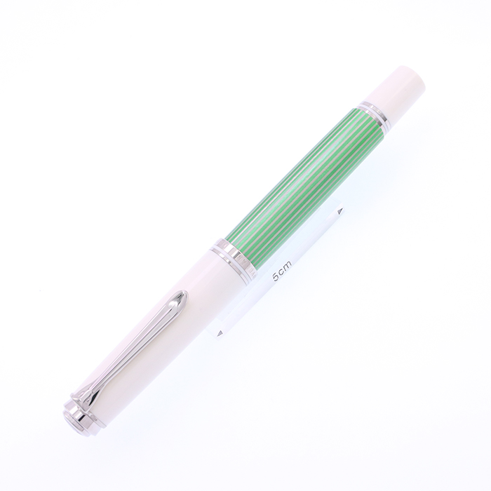 【未使用品】ペリカン 万年筆 M605 グリーンホワイト M（中字） 即日出荷OK】Pelikan ペリカン 万年筆 M605 スーベレーン
