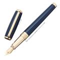 S.T.Dupont エス・テー・デュポン 万年筆 ラインD ブルーラッカー&ピンクゴールド