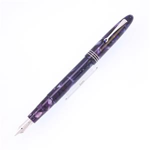 万年筆 オジバ ヴィンテージ セルロイド ブルーロイヤル 14K エクスクトラフレックス B
