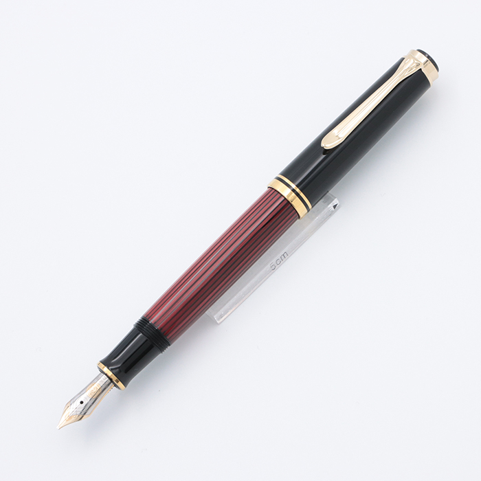 中古)Pelikan ペリカン 万年筆 スーベレーン M600 レッドストライプ B