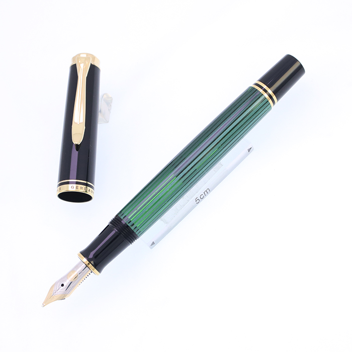 ペリカン 万年筆 Ｍ４００ スーベレーン 緑縞 グリーン Pelikan（ペリカン） 万年筆EF） スーベレーン M400 緑縞 万年筆 ペン