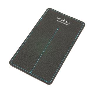 INDUSTRIA インダストリア ペンケース フラット2 ショート ダークブラウン/エメラルドグリーン メイン